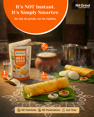 No Grind™ Natural Idli & Dosa Batter Powder Mix – 100% Preservative‑Free | Traditional Taste thumbnail 1