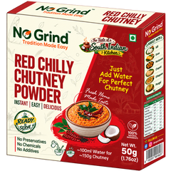 No Grind Red Chilly Chutney Powder | Spicy Instant Chutney Mix thumbnail 1
