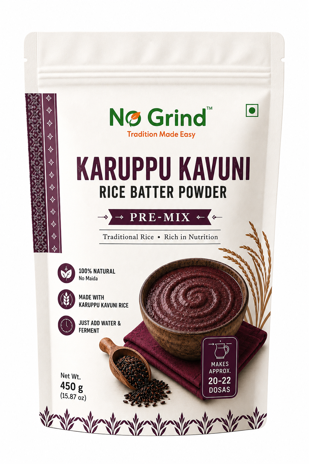 No Grind Karuppu Kavuni Rice Batter Mix | Idli & Dosa Pre-Mix
