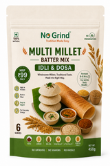 No Grind Multi Millet Batter Mix | Idli & Dosa Pre-Mix | 250 gms thumbnail 1