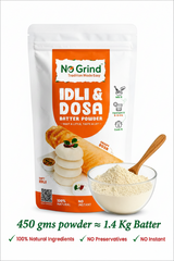 No Grind™ Natural Dosa & Idli Batter Powder Mix – 100% Preservative‑Free | Traditional Taste thumbnail 1