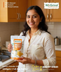 No Grind™ Natural Idli & Dosa Batter Powder Mix – 100% Preservative‑Free | Traditional Taste thumbnail 3