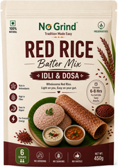 No Grind Red Rice Batter Mix | Idli & Dosa Pre-Mix | 450 gms thumbnail 1
